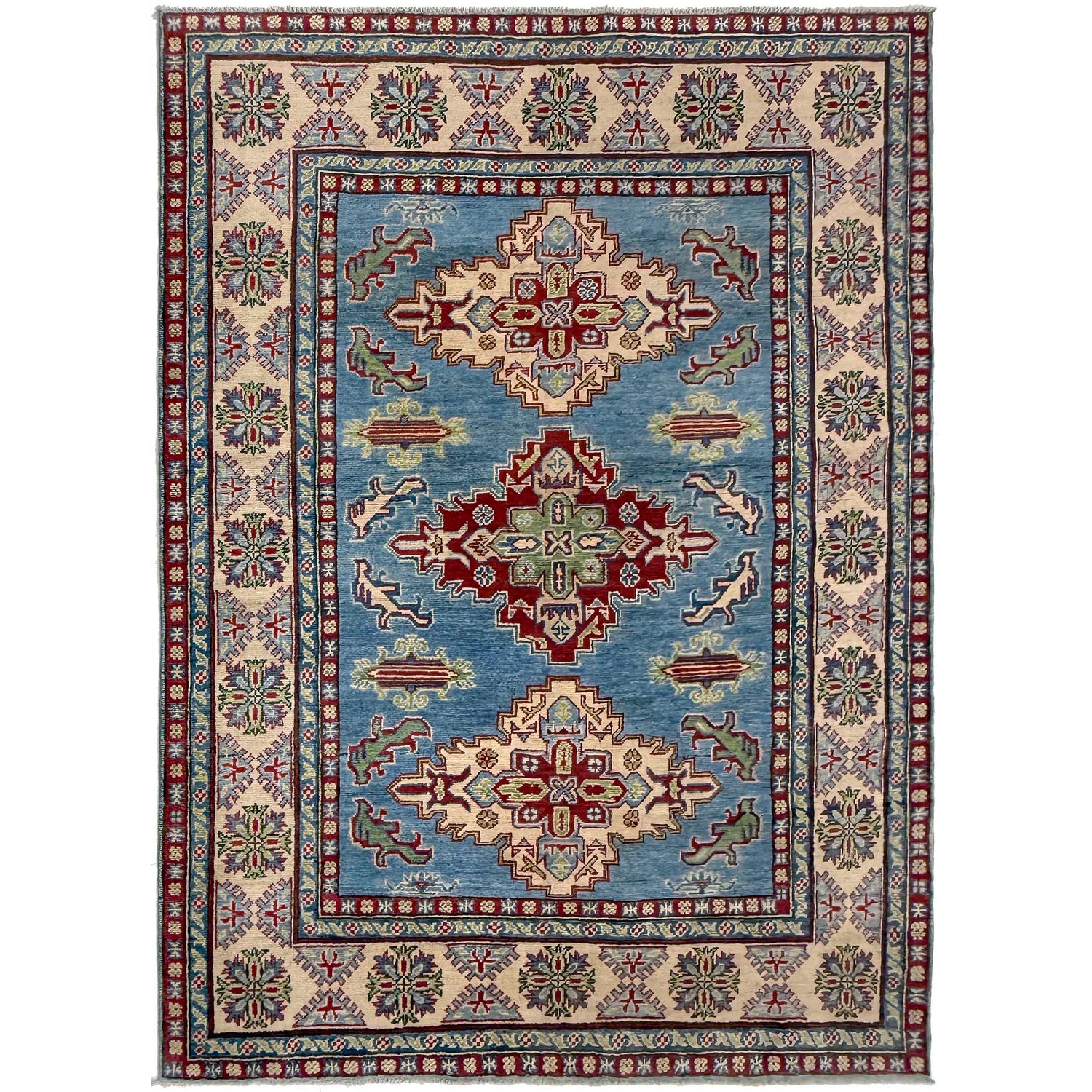 Hand knotted Kazak Rugs 4' 11" x 6' 9" ft / 149 x 205 cm - No. G37588
