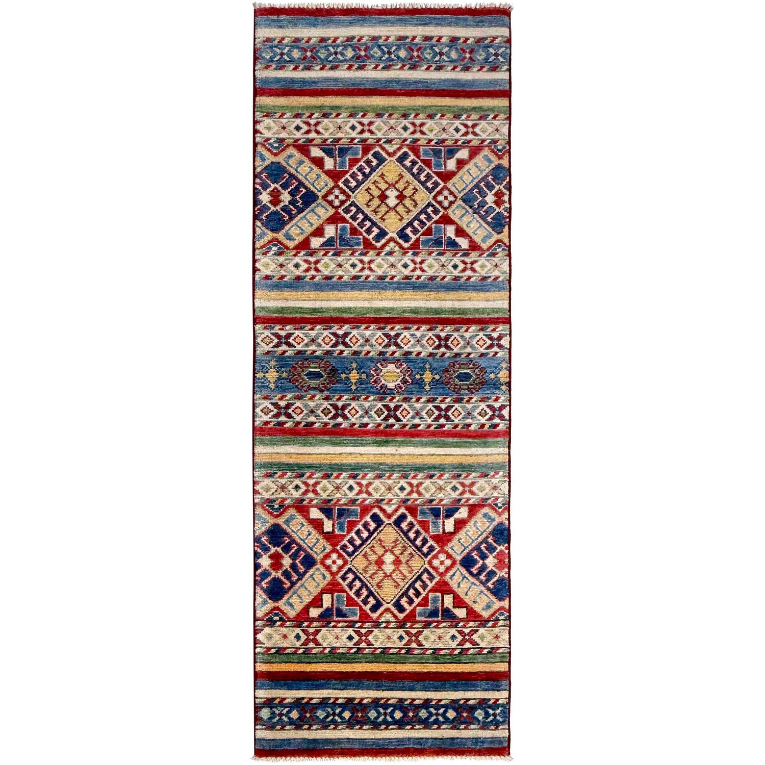 Hand Knotted Persian Style Khurjin Runner Rug 1' 10" x 5' 10" ft / 57 x 179 cm - No. G37589