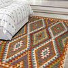 Hand Made Afghan Kilim 4' 11" x 6' 5" ft / 150 x 195 cm - No. G38844