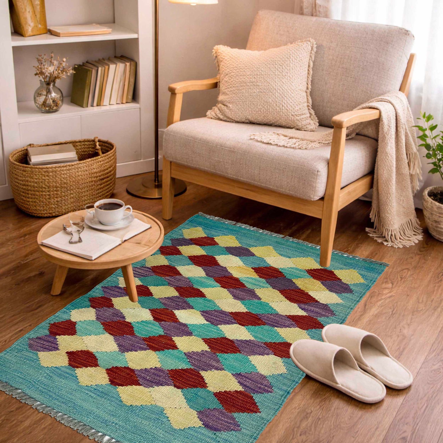 Small Size Chobi Kilim 1' 10" x 2' 11" ft / 57 x 88 cm - No. G38862