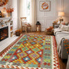 Handmade Vegetable Kilim 3' 11" x 6' 5" ft / 120 x 195 cm - No. G38876