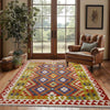 Handmade Afghan Vegetable Kilim 4' 5" x 6' 4" ft / 135 x 192 cm - No. G38880