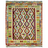 Handmade Turkish Design Wool Kilim 4' 10" x 6' 4" ft / 147 x 192 cm - No. G38887