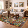 Hand Knotted Afghan Style Kilim 5' 1" x 6' 2" ft / 154 x 188 cm - No. G38894