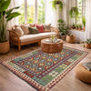 Hand Woven Wool Kelim 4' 9" x 6' 4" ft / 146 x 194 cm - No. G38895