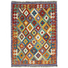 Handmade Turkish Design Wool Kilim 3' 3" x 4' 8" ft / 100 x 143 cm - No. G38913