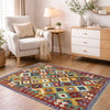 Handmade Turkish Design Wool Kilim 3' 3" x 4' 8" ft / 100 x 143 cm - No. G38913