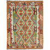 Hand Knotted Afghan Style Kilim 3' 6" x 4' 10" ft / 107 x 147 cm - No. G38921