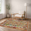 Hand Knotted Afghan Style Kilim 3' 6" x 4' 10" ft / 107 x 147 cm - No. G38921