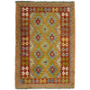 Handmade Vegetable Kilim 3' 6" x 5' 3" ft / 107 x 160 cm - No. G38922