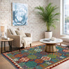 Hand Knotted Afghan Style Kilim 3' 6" x 5' 3" ft / 107 x 160 cm - No. G38925