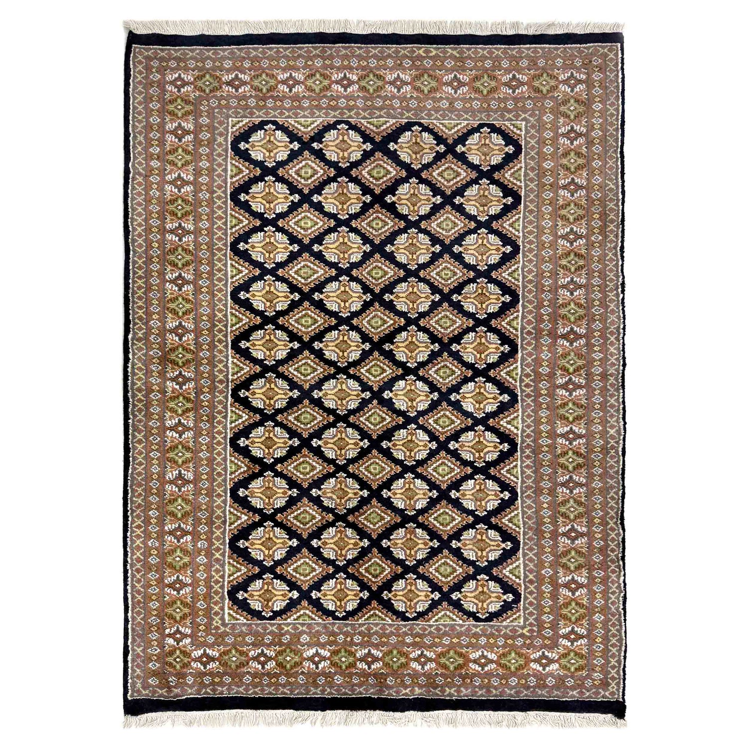 Handmade Jaldar Rug 4' 2" x 5' 11" ft / 127 x 181 cm - No. G39156