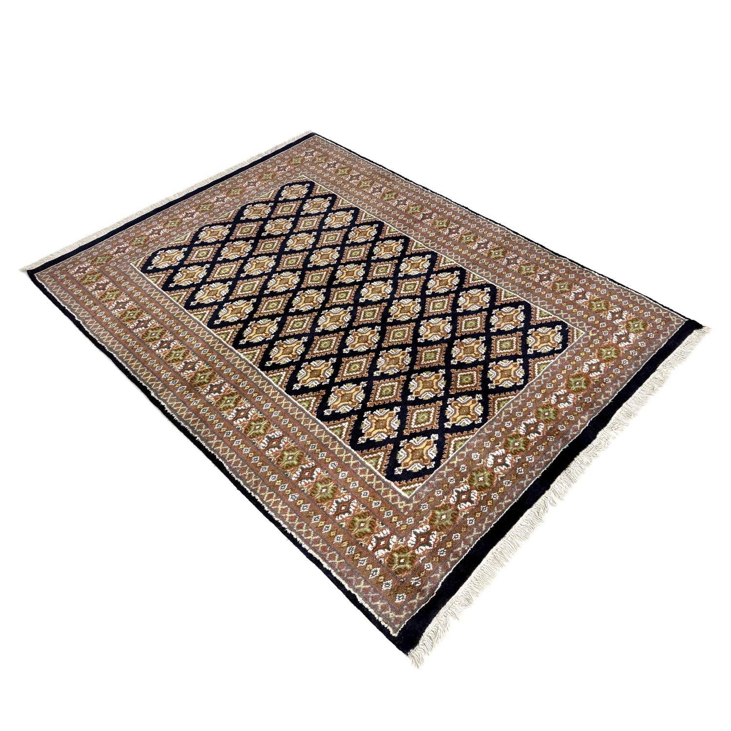 Handmade Jaldar Rug 4' 2" x 5' 11" ft / 127 x 181 cm - No. G39156