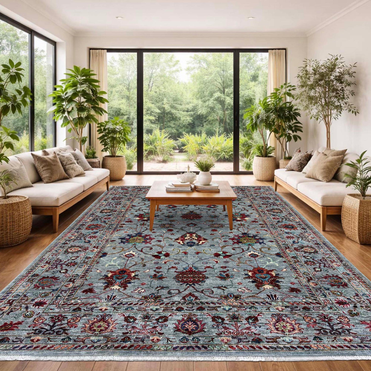 Hand knotted Contemporary Style Sultani Rug 5' 8" x 8' 0" ft / 173 x 244 cm - No. G39612
