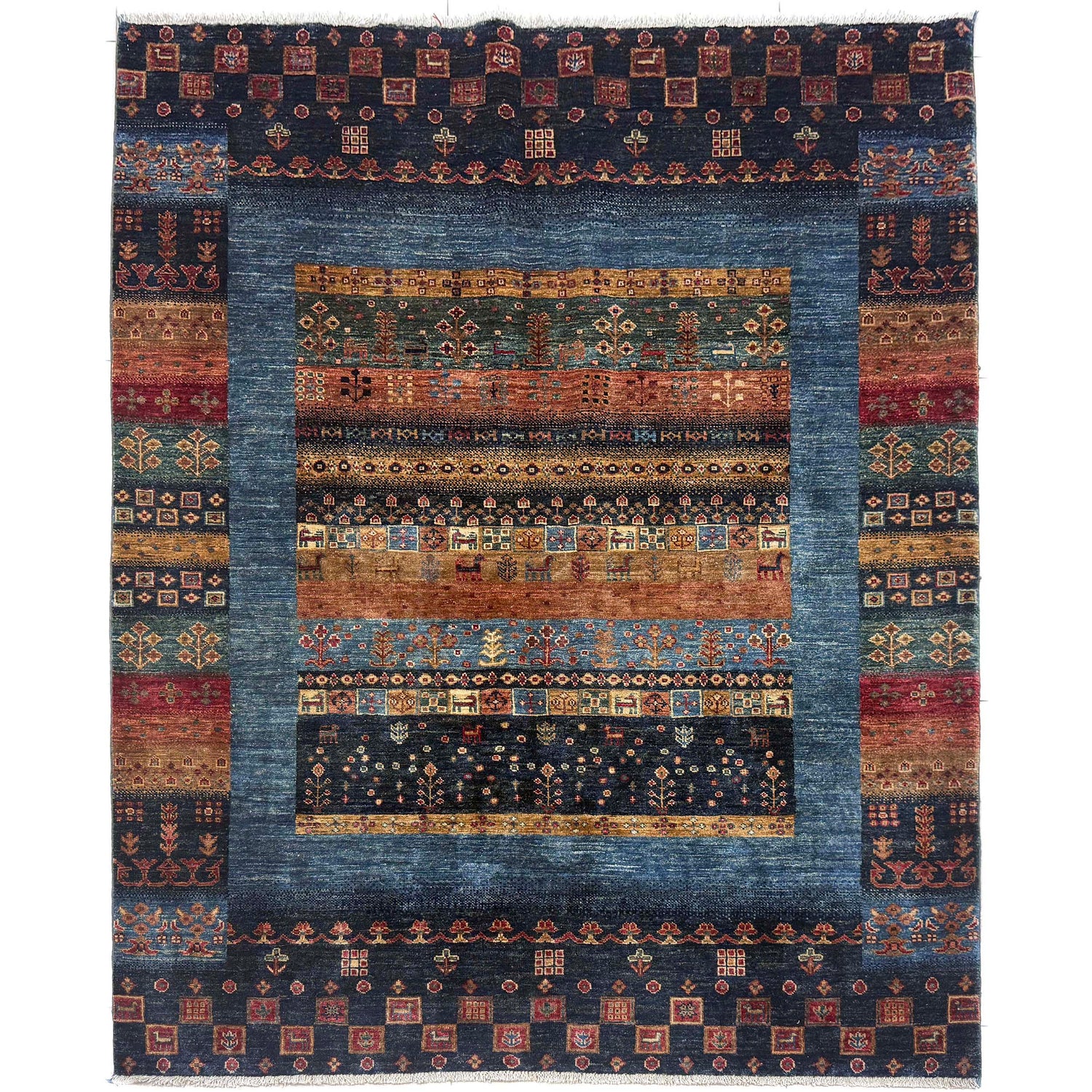 Persian Style Shikargah Rug 5' 1" x 6' 4" ft / 156 x 193 cm - No. G39617