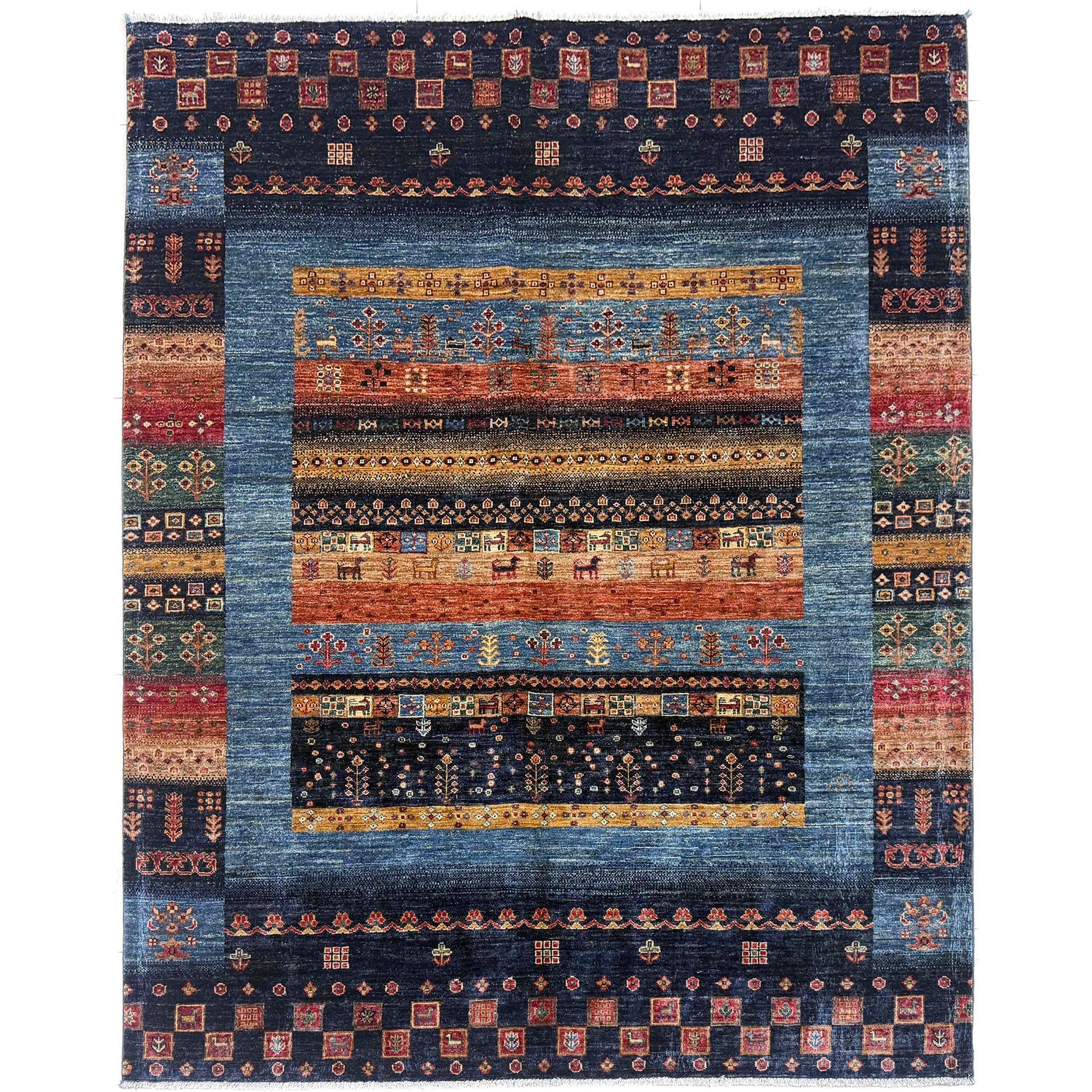 Persian Style Shikargah Rug 5' 10" x 7' 6" ft / 178 x 229 cm - No. G39619