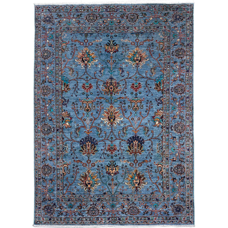 Blue Color Sultani Rug 5' 8" x 7' 9" ft / 173 x 237 cm - No. G39621
