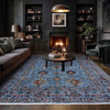Blue Color Sultani Rug 5' 8" x 7' 9" ft / 173 x 237 cm - No. G39621