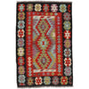 Handmade Afghan Vegetable Kilim 3' 4" x 5' 0" ft / 102 x 153 cm - No. P26335