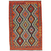 Handmade Turkish Design Wool Kilim 3' 4" x 5' 0" ft / 101 x 152 cm - No. P26339