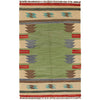 Hand Knotted Flatweave Kilim 3' 11" x 6' 5" ft / 120 x 195 cm - No. P26394