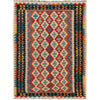 Hand Knotted Flatweave Kilim 4' 5" x 6' 0" ft / 134 x 183 cm - No. P26465