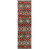 Hand Knotted Afghan Style Kilim Runner 2' 8" x 9' 8" ft / 81 x294 cm - No. P26472