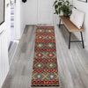 Hand Knotted Afghan Style Kilim Runner 2' 8" x 9' 8" ft / 81 x294 cm - No. P26472