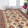 Handmade Kazak Area Rug 6' 8" x 9' 7" ft / 204 x 291 cm - No. P26485