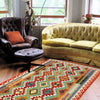 Hand Knotted Afghan Style Kilim 3' 6" x 4' 9" ft / 106 x 145 cm - No. P26538