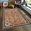 Handmade Turkish Design Wool Kilim 5' 0" x 6' 6" ft / 153 x 199 cm - No. P26564