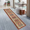 Hand Knotted Afghan Style Kilim Runner 2' 9" x 9' 9" ft / 84 x297 cm - No. P26599