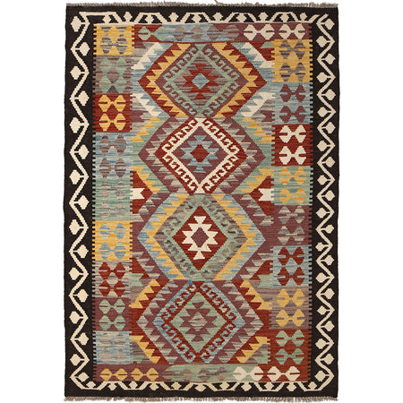 Small Size Chobi Kilim 4' 1" x 5' 11" ft / 124 x 180 cm - No. P26617