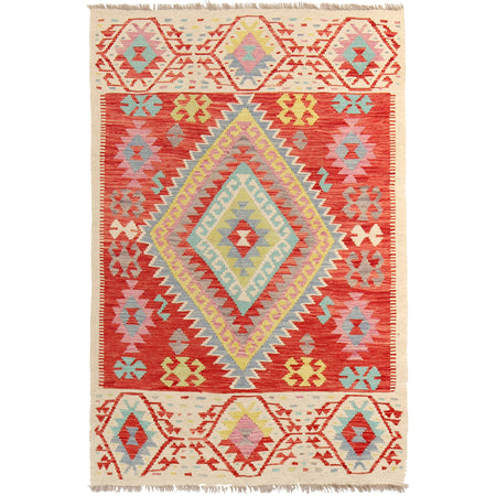 Small Size Chobi Kilim 3' 11" x 6' 4" ft / 120 x 193 cm - No. P26797