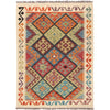 Handmade Turkish Design Wool Kilim 3' 4" x 4' 9" ft / 102 x 145 cm - No. P26810