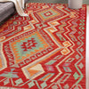 Hand Knotted Afghan Style Kilim 3' 11" x 5' 10" ft / 120 x 178 cm - No. P26867