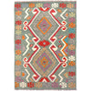 Hand Knotted Afghan Style Kilim 4' 1" x 5' 11" ft / 124 x 180 cm - No. P26868