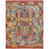 Colorful Flat-Weave Wool Kilim 8' 5" x 11' 2" ft / 256 x 341 cm - No. P26968