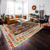 Colorful Flat-Weave Wool Kilim 6' 11" x 9' 11" ft / 210 x 302 cm - No. P26991