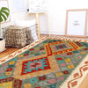 Hand Knotted Flatweave Kilim 3' 5" x 4' 11" ft / 103 x 150 cm - No. P27002