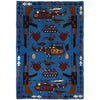 Handcrafted Afghan War Rug 4' 1" x 5' 10" ft / 125 x 177 cm - No. P28033