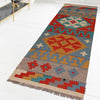 Hand Made Afghan Kilim Runner 2' 4" x 6' 4" ft / 70 x 193 cm - No. P34257