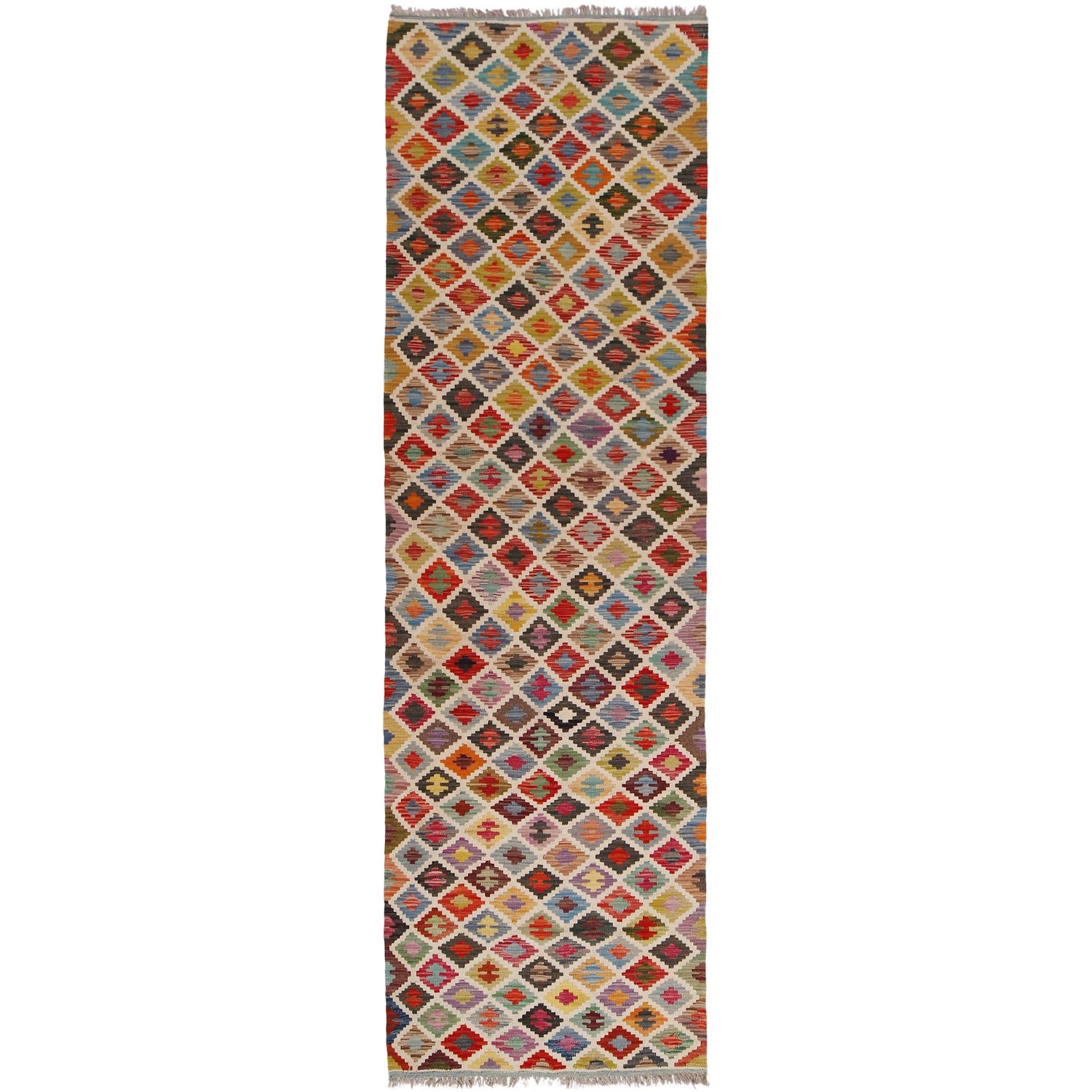 Long Kilim Runner 2' 8" x 9' 8" ft / 82 x 294 cm - No. P34359