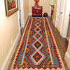 Hand Made Afghan Kilim Runner 2' 10" x 9' 7" ft / 87 x 293 cm - No. P34908
