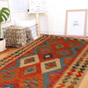 Hand Knotted Afghan Style Kilim 2' 9" x 4' 1" ft / 84 x 125 cm - No. P34911