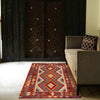 Hand Woven Wool Kelim 2' 9" x 4' 3" ft / 85 x 130 cm - No. P34914