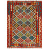 Hand Woven Wool Kelim 4' 2" x 5' 10" ft / 128 x 177 cm - No. P34924