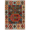 Hand Knotted Afghan Style Kilim 5' 10" x 8' 3" ft / 177 x 252 cm - No. P34961