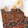 Hand Knotted Afghan Style Kilim 3' 5" x 4' 10" ft / 105 x 147 cm - No. P34973