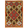 Hand Woven Wool Kelim 3' 5" x 5' 1" ft / 103 x 154 cm - No. P34975